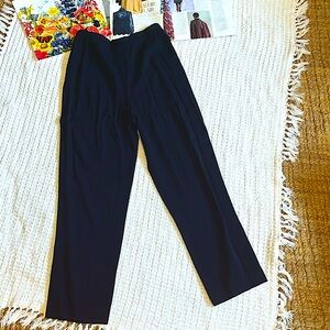 Giorgio Armani vintage Navy blue pinstripe trousers sz 6 beautiful quality